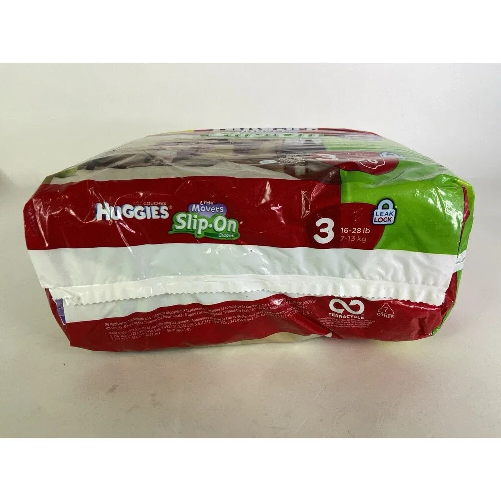 2010 Huggies Little Movers Slip On Diapers Size 3 Pack of 26 Diapers NEW